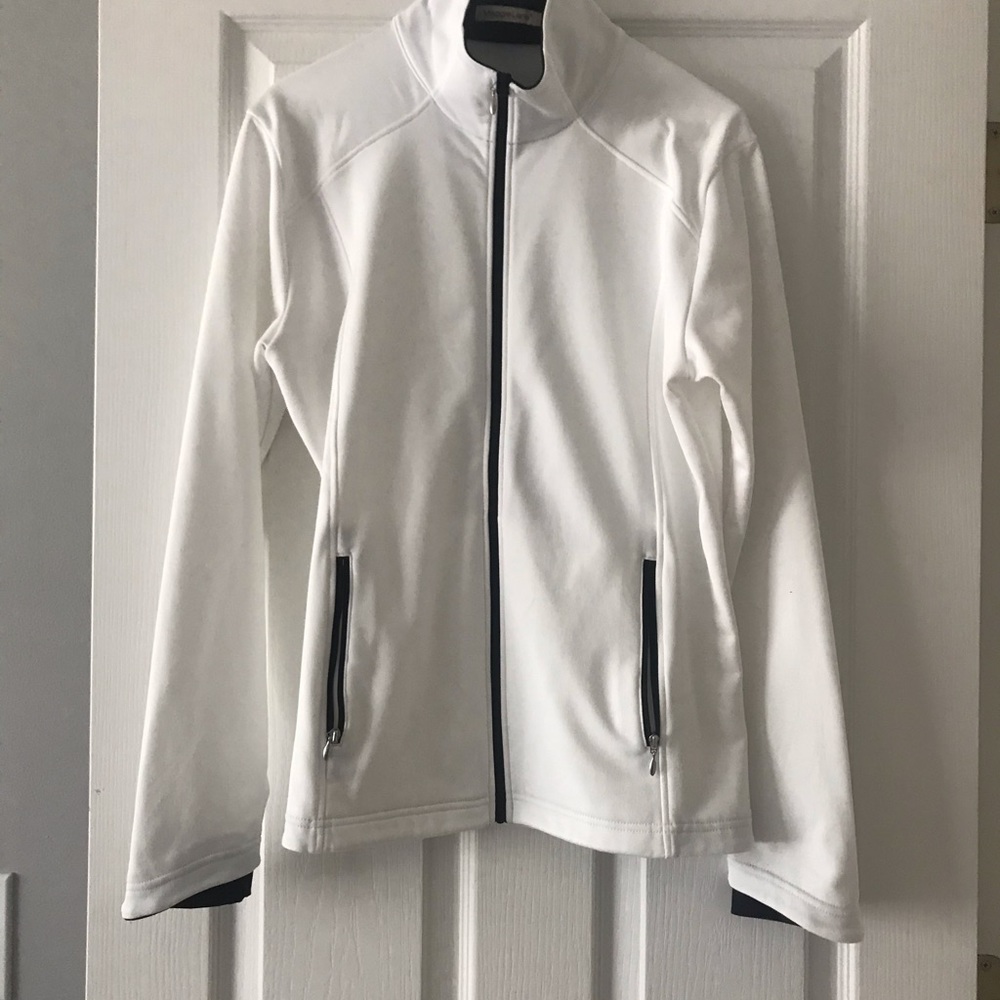 Knit athletic jacket